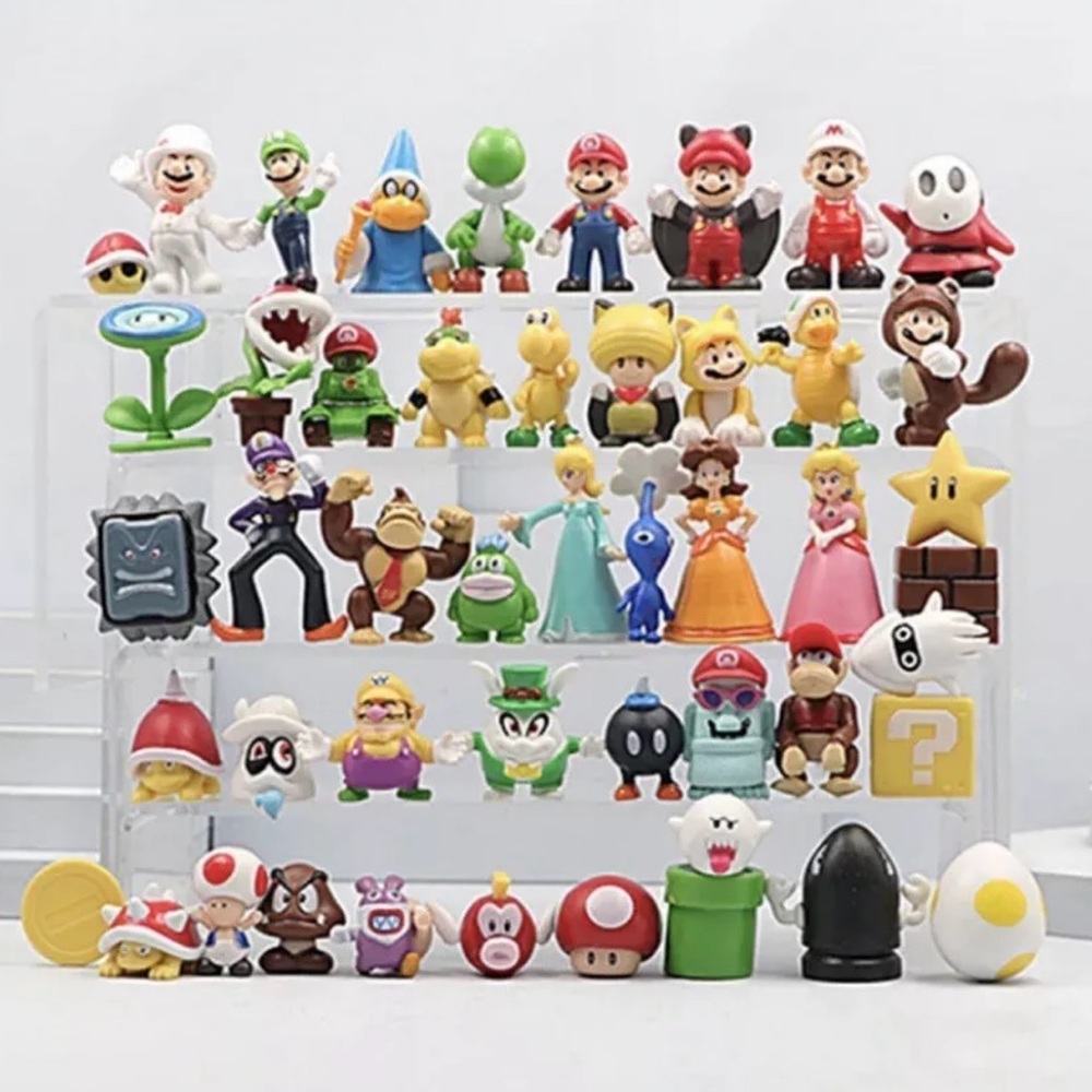 Súper Mario action figures lot